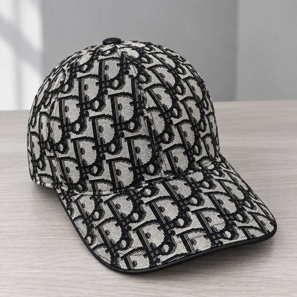 Dior Black Mesh Jacquard Cap - Picture 4 of 6